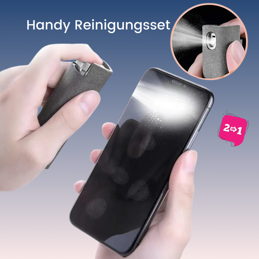 Chril - Display Reinigungsspray-Flasche Handy Tablet Monitor mobil 2in1 Spray und Mikrofasertuch - sale